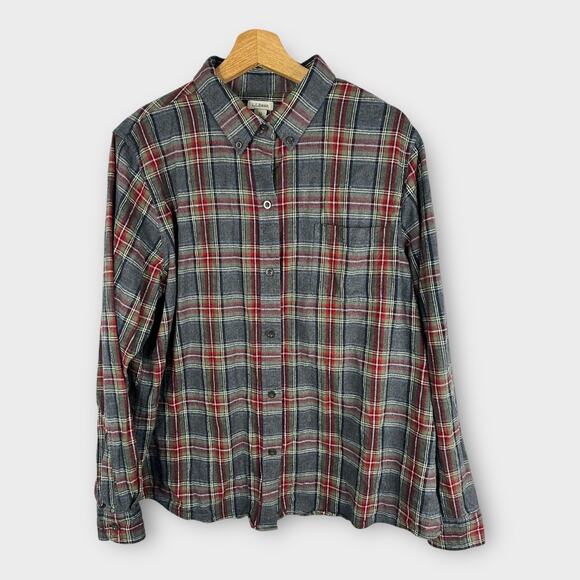L.L. Bean Other - LL Bean Mens size XL Long Sleeve Button Down Flannel Plaid Shirt